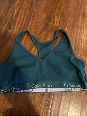 Calvin Klein Teal Racerback Bralette